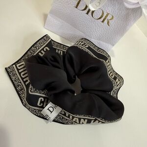 GWP Dior Black Hair Scrunchie